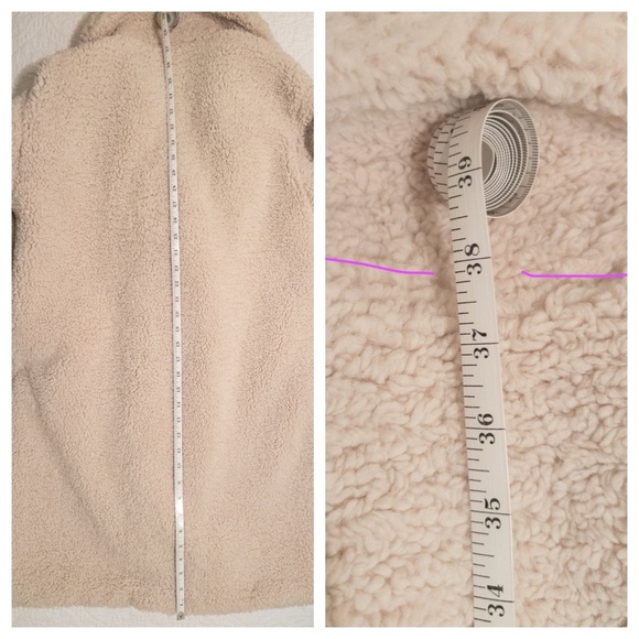 NWT Apparis Anouck Faux Shearling Fur Ivory Jacket 100% Recycled Poly Size Large - Picture 14 of 14